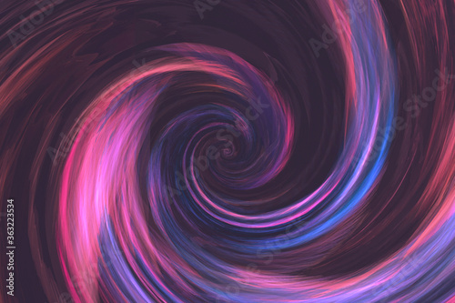 Abstract spiral background with red lines