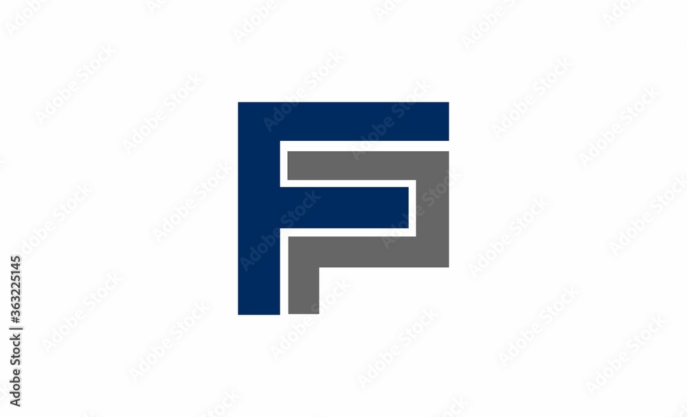this is the initials letter (f) and letter (p) and has two colors namely blue and gray
this is the initials letter (f) and letter (p) and has two colors namely blue and gray