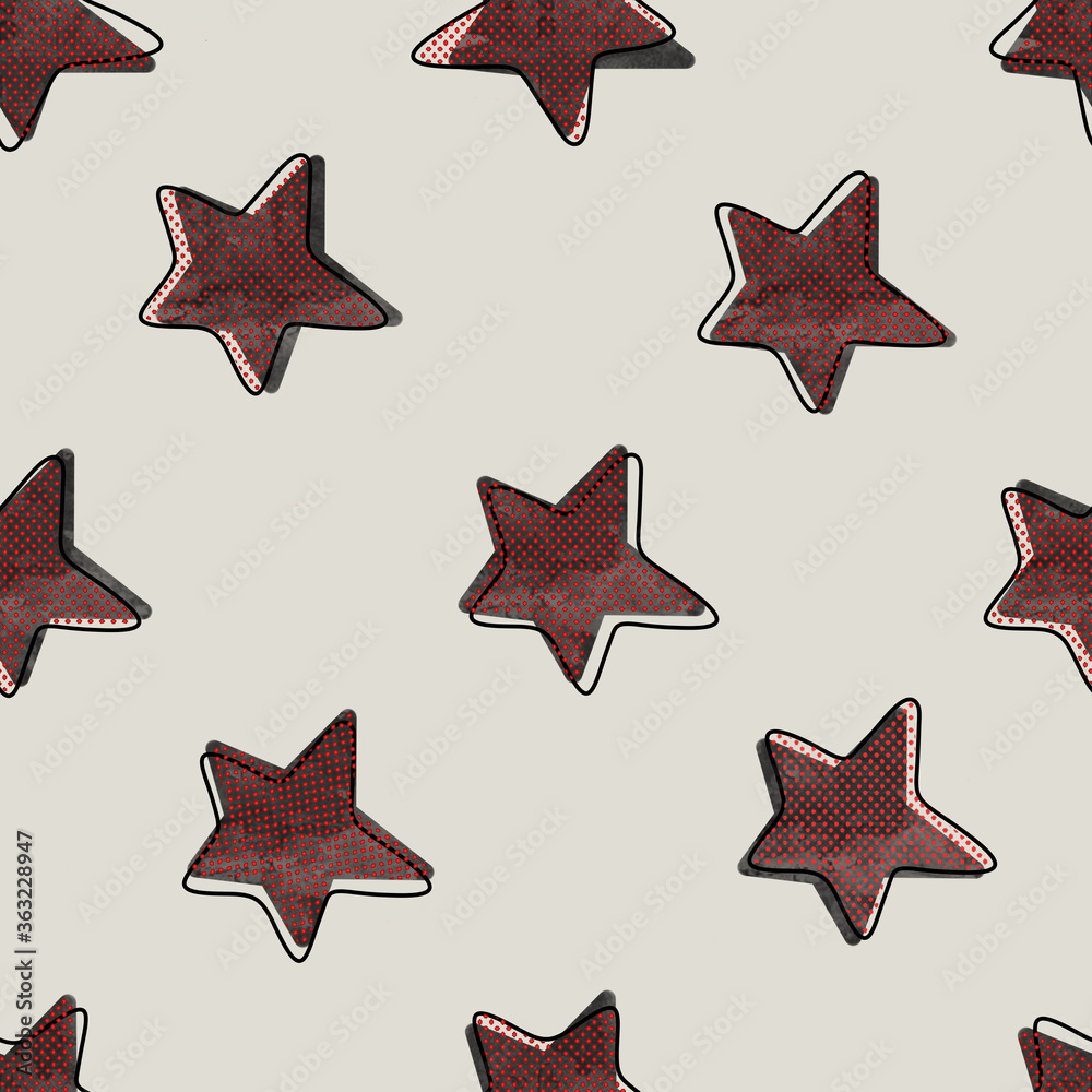 Obraz premium seamless star pattern