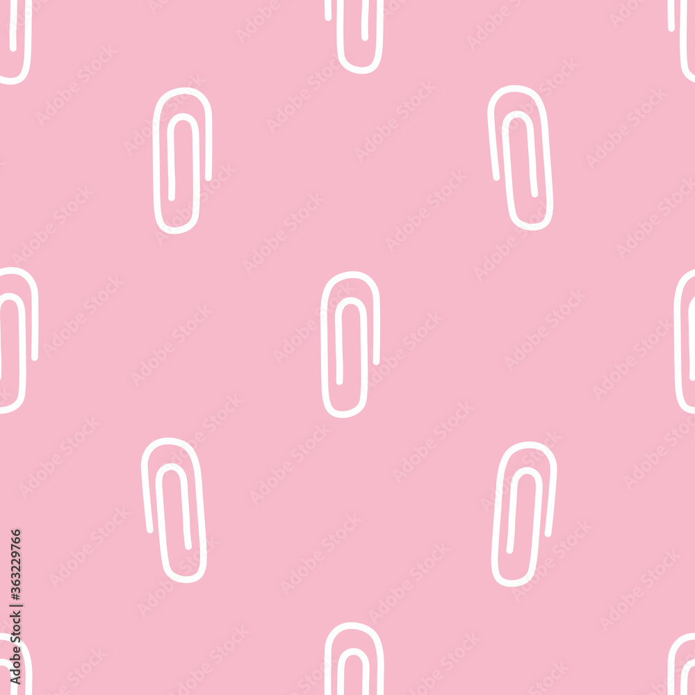 seamless pattern with paper clips seamless pattern with paper clips