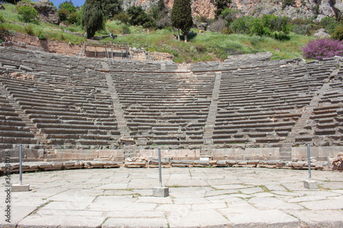 Delphi, Greece | Delphi Colosseum Ruins