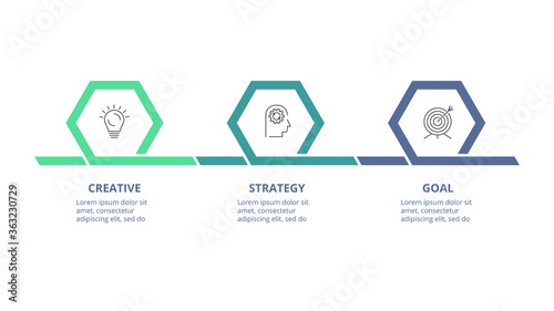 Abstract infographic design template. Vector illustration Abstract diagrams with 3 steps, options, parts or processes.