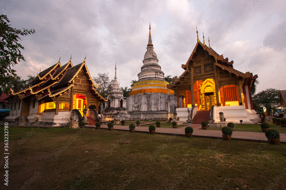 Wat Phra Singh, Thai Buddhism Temple in Chiang Mai, Thailand