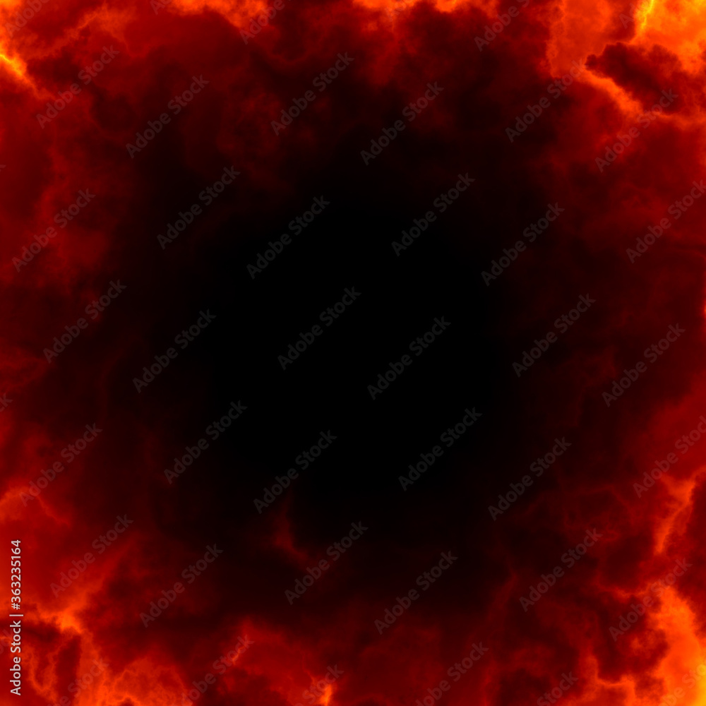 Fire background with free space for text.