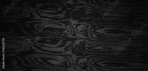 Black wood background or texture