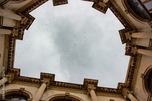 Crete, Greece | Cretian Sky through church photo