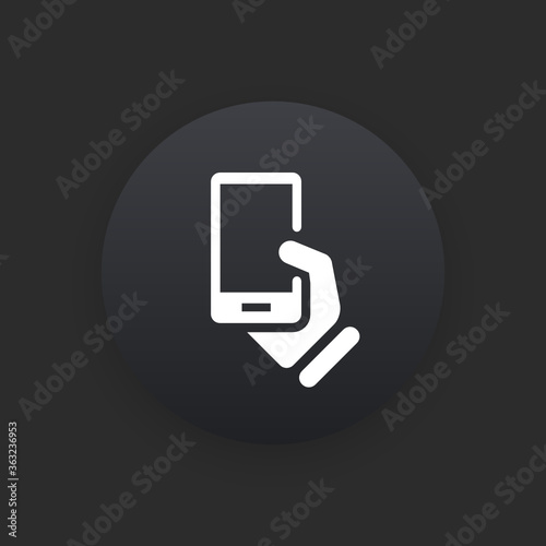 Smartphone - Matte Black Web Button