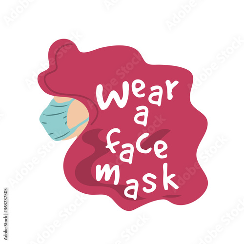 wear a face mask, prevention of contagion by coronavirus