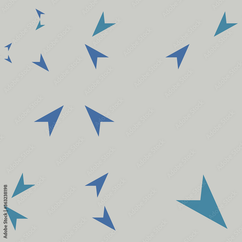 Fototapeta premium set of blue arrows