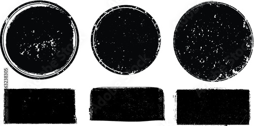 Grunge post Stamps Collection, Circles. Banners, Insignias , Logos, Icons, Labels and Badges Set . vector distress textures.blank shapes.
