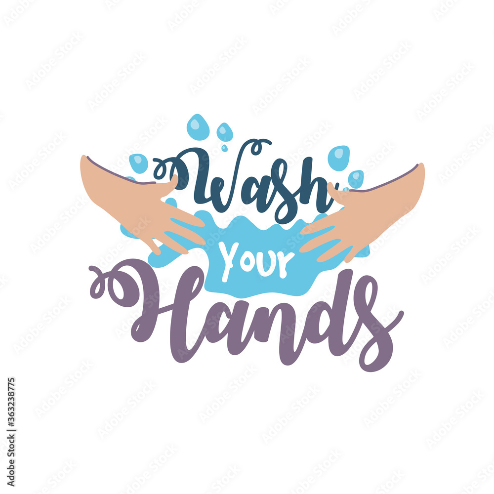 Fototapeta premium wash your hands, hands wash with soap