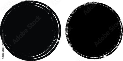 Grunge post Stamps Collection, Circles. Banners, Insignias , Logos, Icons, Labels and Badges Set . vector distress textures.blank shapes.