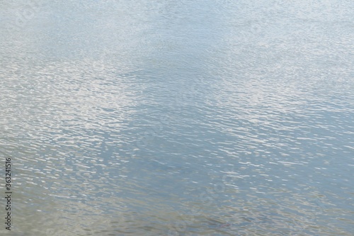 Light blue water surface in Florida river, natural background 