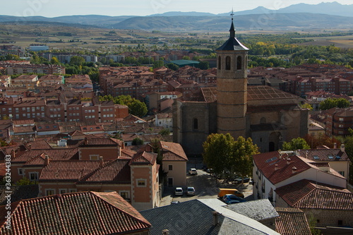 View of Church de Santiago from Walls of Avila,Castile and León,Spain,Europe  © kstipek