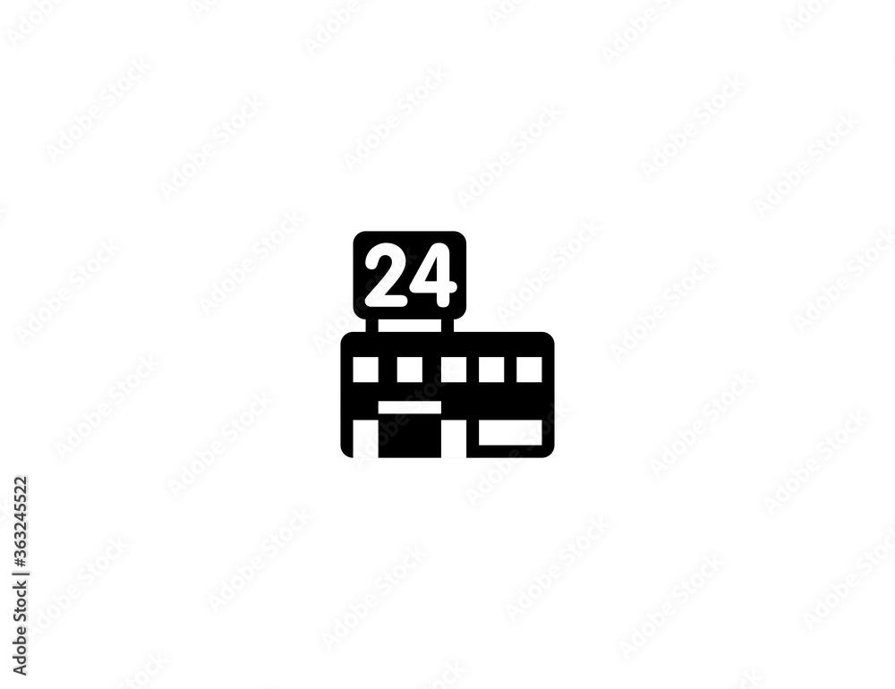 Convenience Store vector flat icon. Supermarket Grocery Store. Isolated 24 Hour Store illustration Convenience Store vector flat icon. Supermarket Grocery Store. Isolated 24 Hour Store illustration