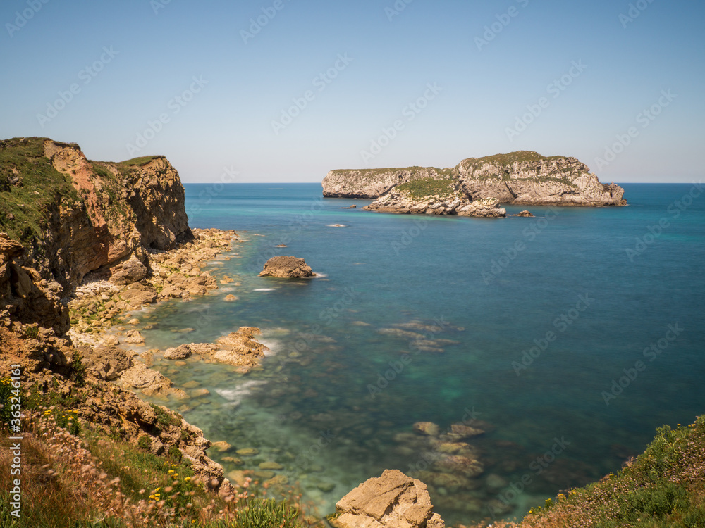 Coast landscape in summer