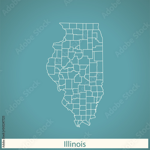 map of Illinois