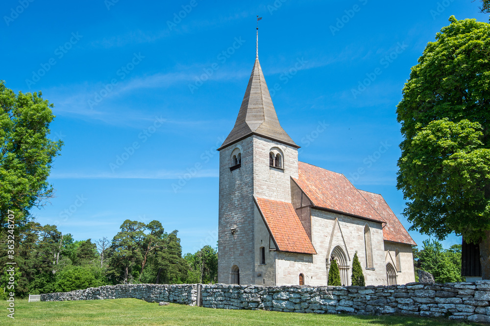 Bro church is a medieval countryside church on Swedish Baltic sea island Gotland dating back to the 12th century. Gotland is famous for its many medieval countryside churches. Bro church is a medieval countryside church on Swedish Baltic sea island Gotland dating back to the 12th century. Gotland is famous for its many medieval countryside churches.