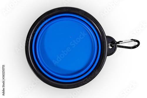 Portable food bowl.  Folding bowl pets