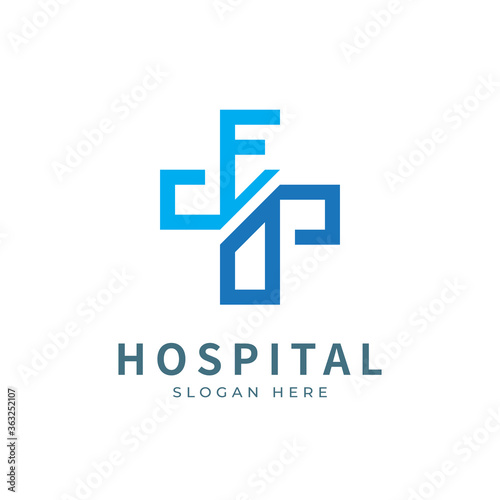 Health logo with initial letter ED, D E, E D logo designs concept. Medical health-care logo designs template. © WhyStock
