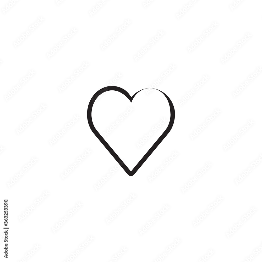 hearth love icon vector