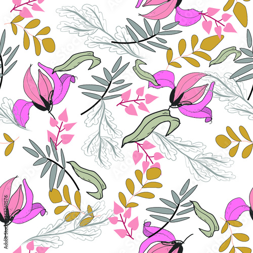 Seamless Vector Floral Pattern For Fabric, Textile, Wallpaper, Gift wrapping, Baby Flower Dresses, Illustration Design