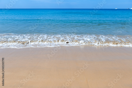 Beautiful clean beach in South of Thailand, summer holiday, outdoor day light, nature and environmental concept © sirirak