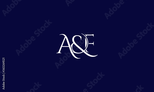 Alphabet letter icon logo A&E