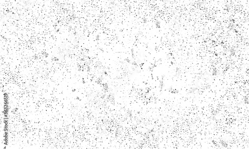 Scratch grunge background white and black. Grunge dust overlay texture background for banner and wallpaper. Dirty distress texture vector for poster and backdrop. Old paper, vector illustration