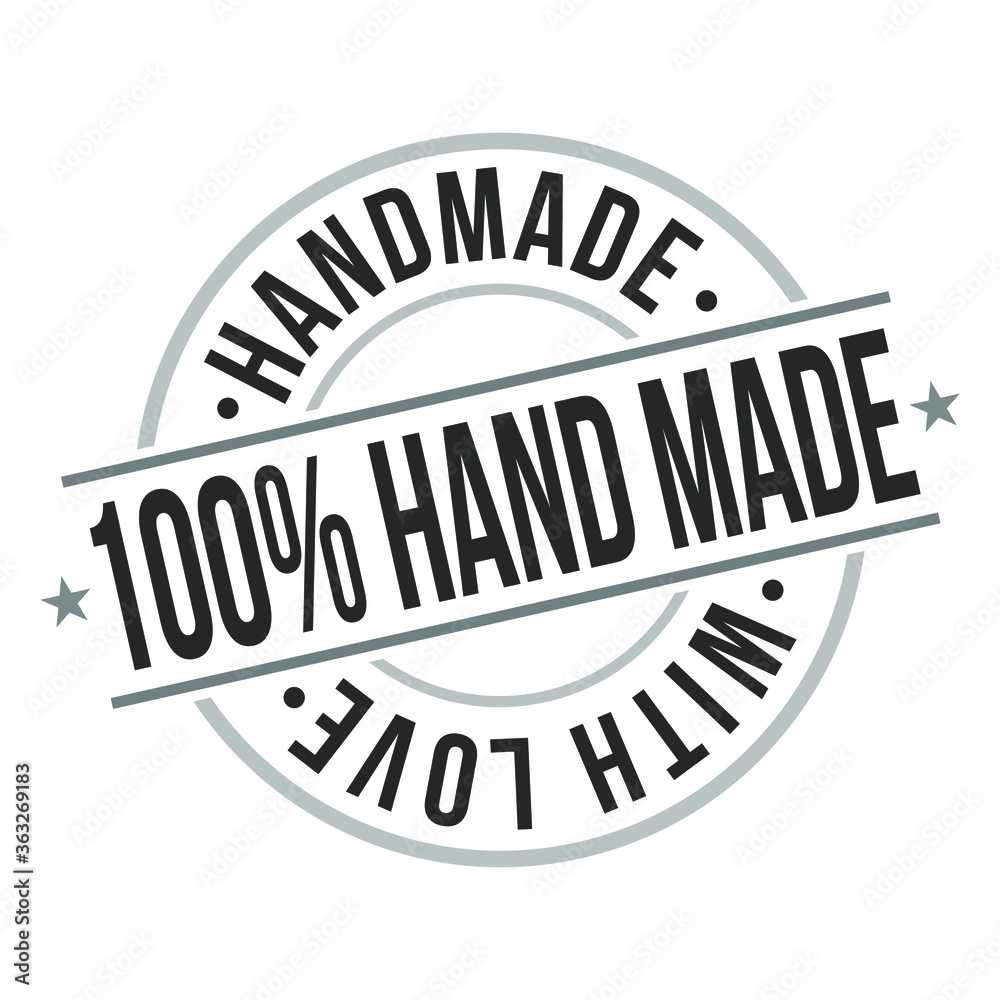 Handmade Stamp Design Vector Art badge Production. Handmade Stamp Design Vector Art badge Production.