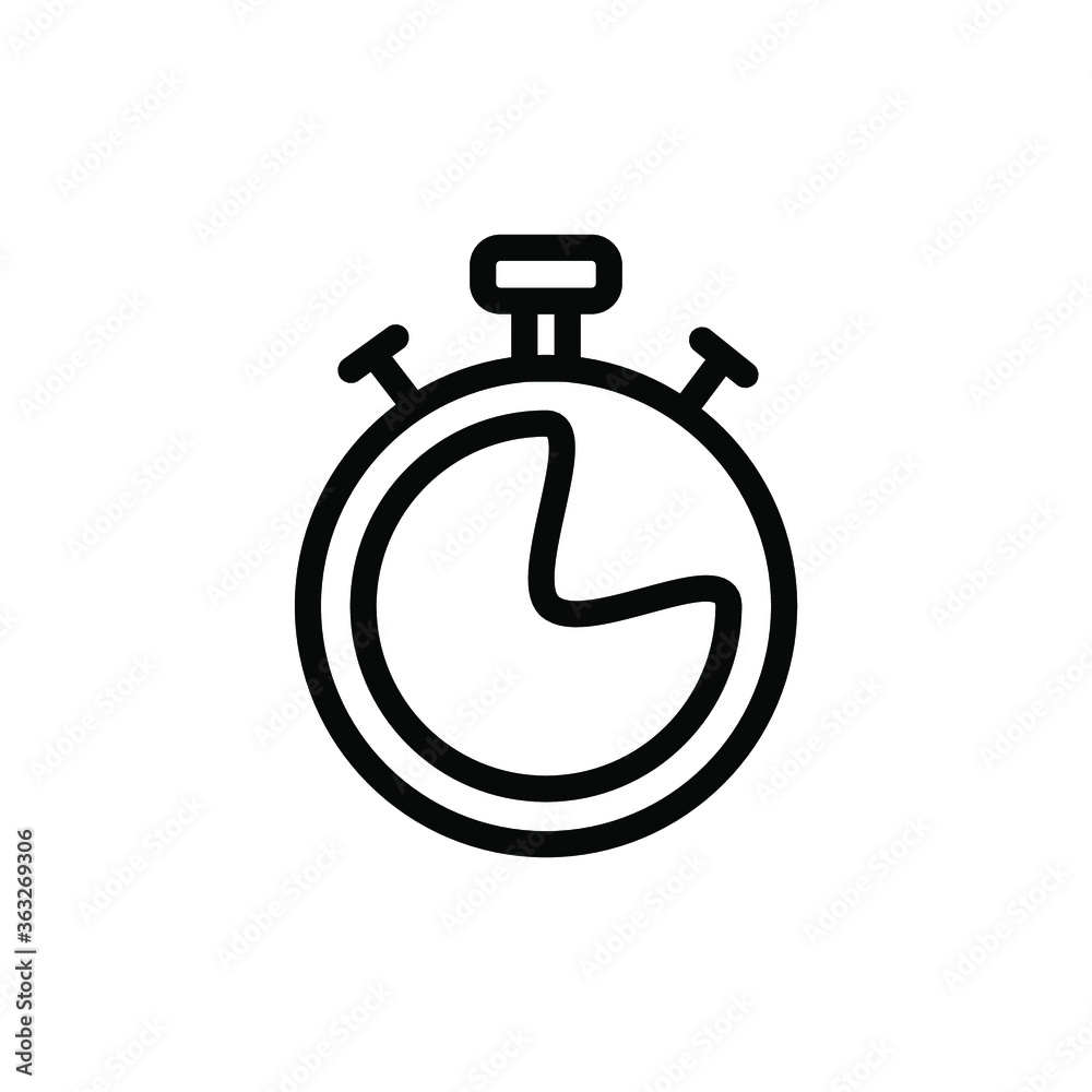 Stopwatch Icon Vector Logo Template Stopwatch Icon Vector Logo Template