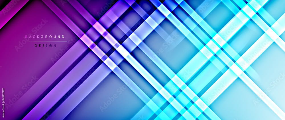 Bright gradient neon lines abstract background Bright gradient neon lines abstract background