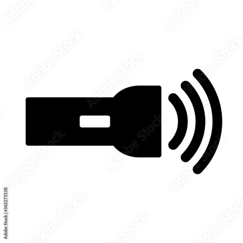 Flashlight Icon Vector Illustration Design in Trendy