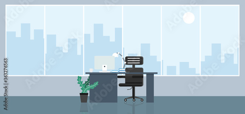 office  learning and teaching To work Using a design program vector illustration