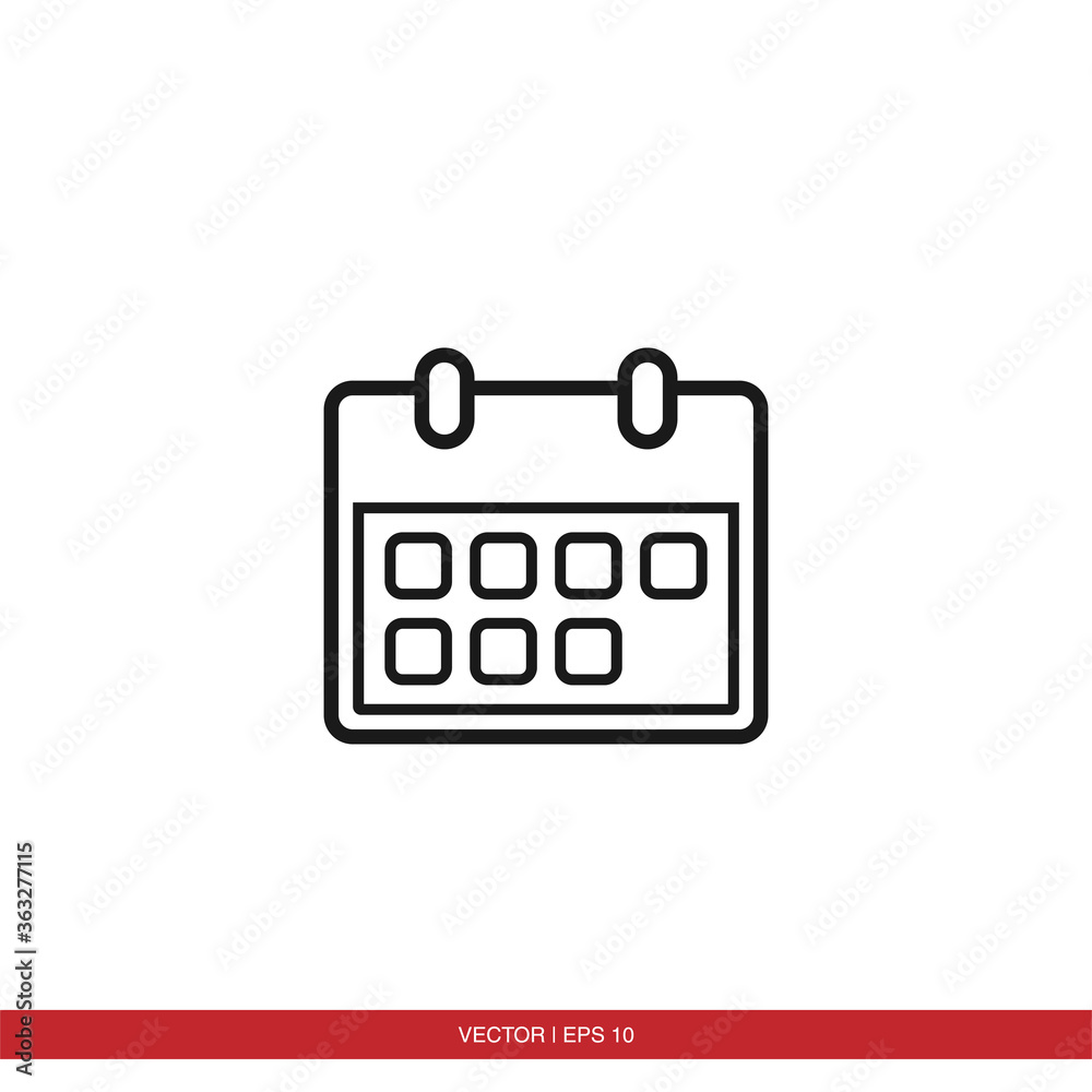 Calendar icon vector Calendar icon vector