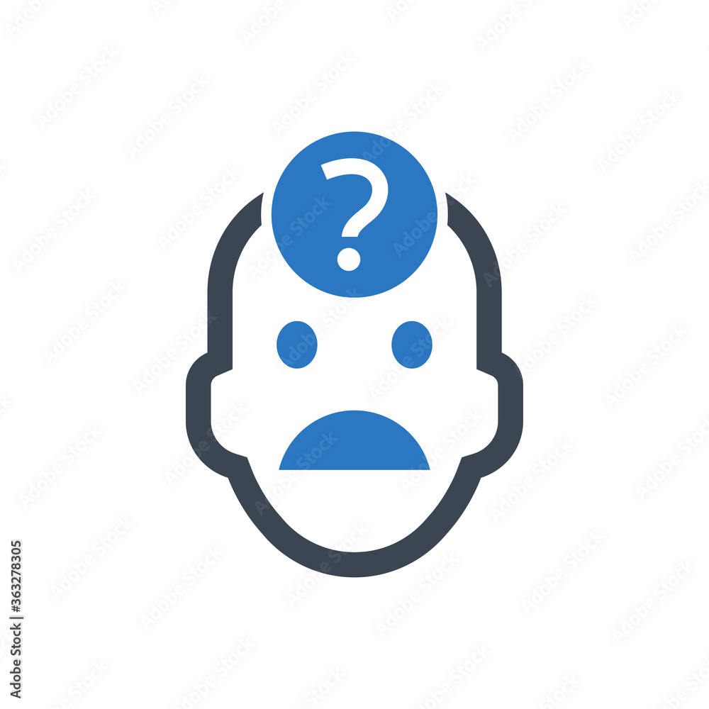 Uncertainty Icon. Decision, unsure, risk (vector illustration) Uncertainty Icon. Decision, unsure, risk (vector illustration)