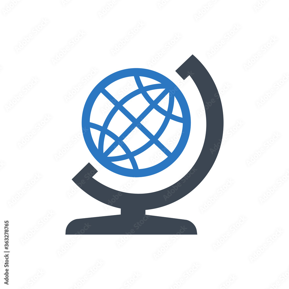 Global World Icon. globe, earth, map (Vector illustration) Global World Icon. globe, earth, map (Vector illustration)