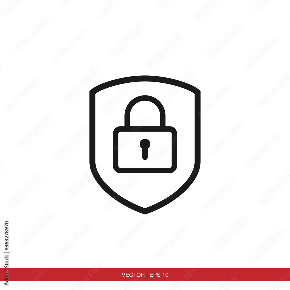 Padlock security icon vector Padlock security icon vector