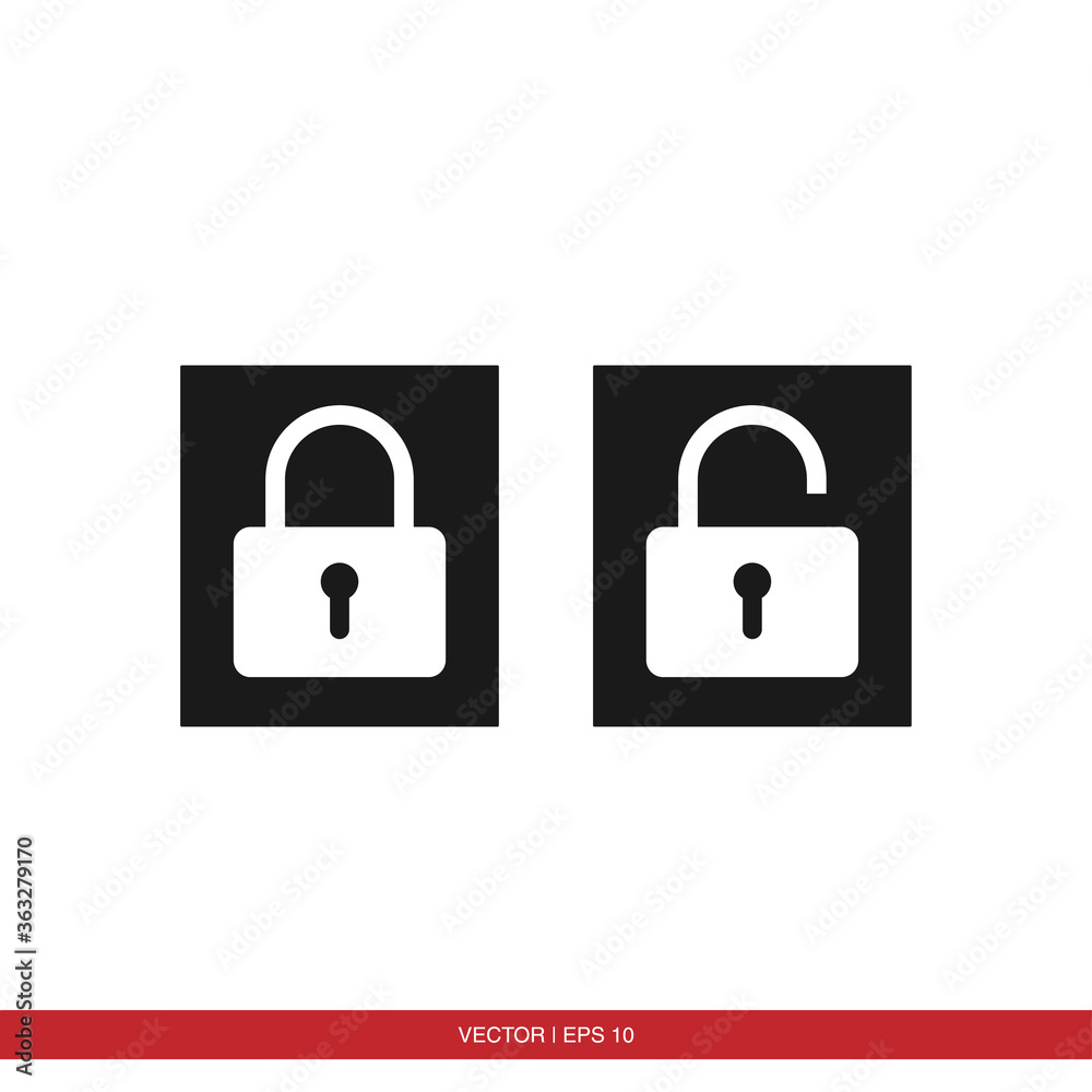 Padlock security icon vector Padlock security icon vector