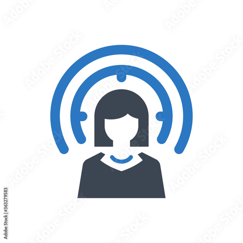 Target User Icon. customer, audience (vector illustration)