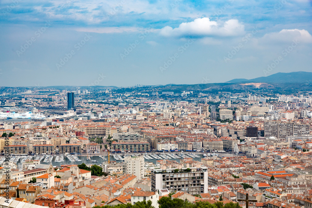 Marseille panorama at summer, France