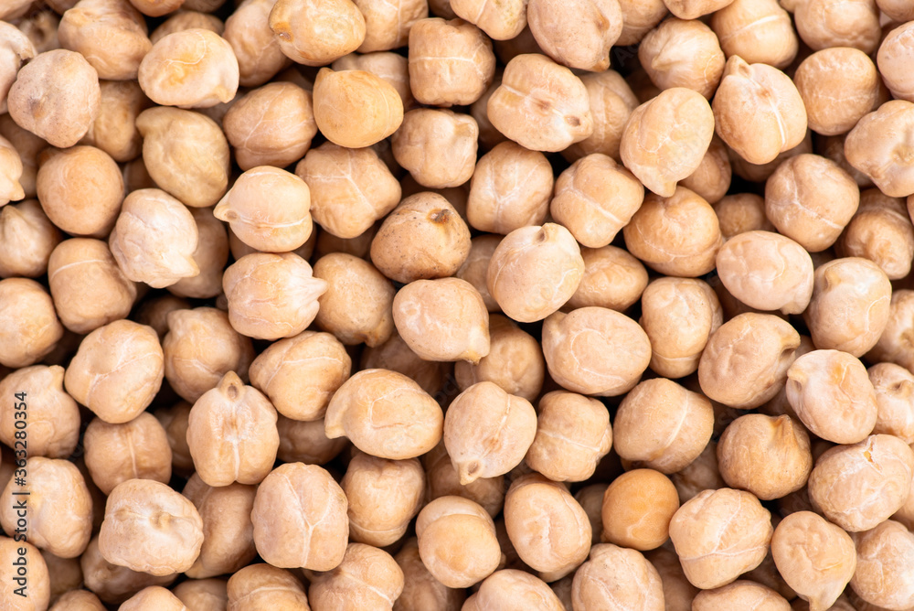 Chickpeas background close up Chickpeas background close up