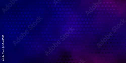 Dark Blue, Red vector background with circles. Abstract colorful disks on simple gradient background. Design for your commercials.