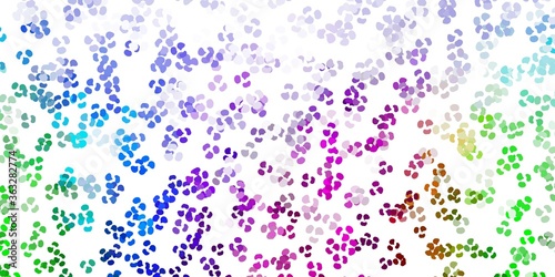 Light multicolor vector texture with memphis shapes.