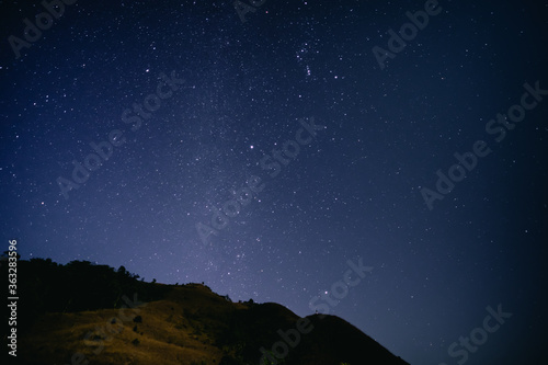 adventure travel from camping and see star and milkyway in summer season © tickcharoen04