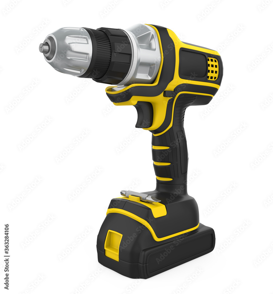 Cordless Drill Isolated