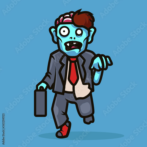 Zombie Mascot illustration design
