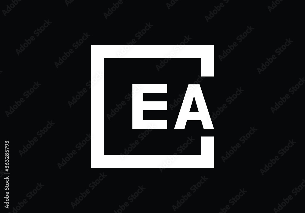E A Initial Letter Logo design, Graphic Alphabet Symbol for Corporate Business Identity E A Initial Letter Logo design, Graphic Alphabet Symbol for Corporate Business Identity