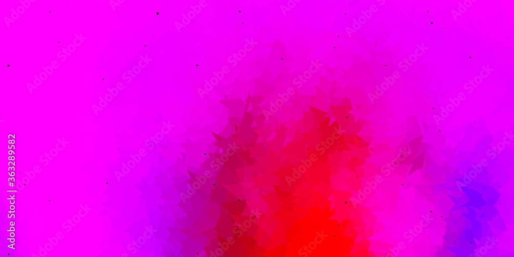 Light pink, red vector triangle mosaic pattern. Light pink, red vector triangle mosaic pattern.