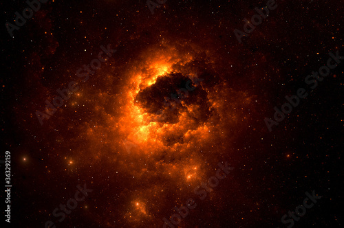 Fototapeta Naklejka Na Ścianę i Meble -  Illustration of Galaxy space Background, The universe consists of stars, black hole, nebula,  sprial galaxy, milky way, planet
